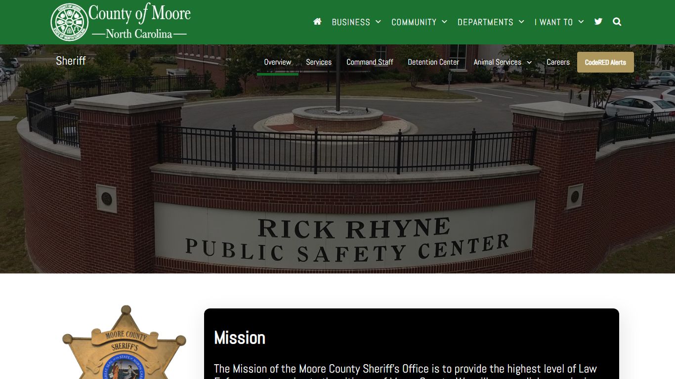 Sheriff's Office | County of Moore NC - Moore County, NC